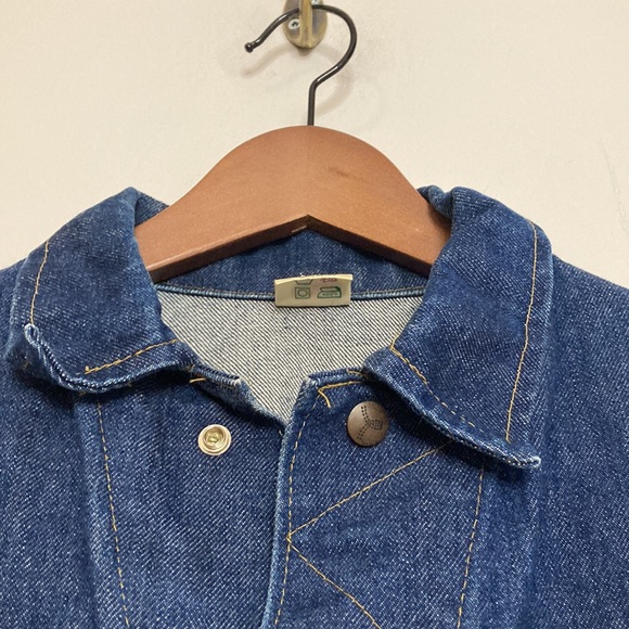 Vintage GWG Kings Jean Jacket Mens 36 Blue Denim Retro Rockabilly Workwear - Picture 4 of 15